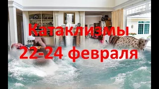 Природные катаклизмы за неделю  22 - 24 февраля 2021 г. Боль земли.