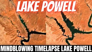 MINDBLOWING TIMELAPSE Shows The Remarkable Increase of Lake Powell Water Level