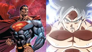 DBZMacky GOKU VS SUPERMAN POWER LEVELS OVER THE YEARS (ALL FORMS)