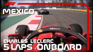 F1 2021 Charles Leclerc - 5 Laps Onboard in Mexico ( Realistic TVPod Camera )