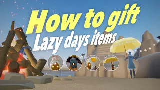 How to gift Lazy days items to your friends? | IAP Gifting | sky children of the light | Noob Mode