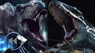 Jurassic World: T-Rex vs Indominus Rex In Reverse