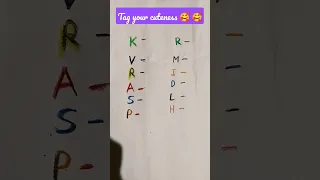 💯 sabse pahle apne name ka first alphabet select karo 😍 Choose one Letter 💌 Tag your cuteness #short