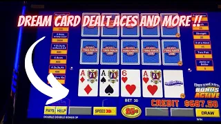 Aces & 2's dealt Dream card video poker EL Cortez Las Vegas