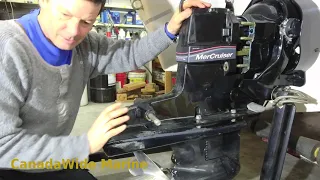 How to remove & install a Mercruiser Alpha 1 Gen 2 sterndrive to inspect Bellows & Gimbal bearing