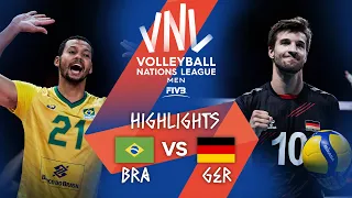 BRA vs. GER - Highlights Week 5 | Men's VNL 2021