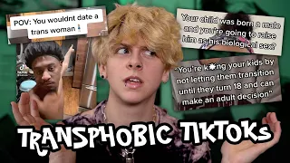 TRANS GUY REACTS TO TRANSPHOBIC TIKTOKS (THEY'RE DREADFUL) | NOAHFINNCE