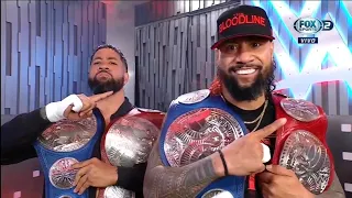 The Usos mandan un mensaje como Campeones en Parejas Unificados - WWE Raw 23/05/2022 (En Español)