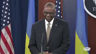 Secretary Austin General Brown-JCoS: Press Conference-Virtual Ukraine Defense Contact Group Meeting