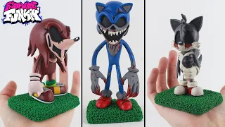 Como hacer a SONIC.EXE BLACK SUN, KNUCKLES.EXE y TAILS.EXE de Plastilina - Friday Night Funkin'