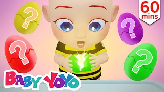 The Colors Song (Surprise Eggs) + more nursery rhymes & Kids songs - Baby yoyo