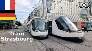 🇫🇷 🇩🇪 Tram Strasbourg | Crossing the French German border by tram | Straßenbahn Straßburg | CTS