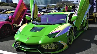 【NS Rounder CAR SHOW】の会場に集まった諸星一家のド派手なランボルギーニ達 /Supercars in Japan.