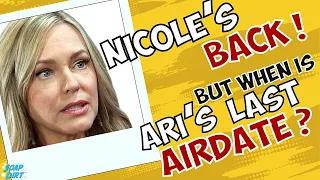 Days of our Lives Comings & Goings: Nicole Back - When is Ari Zucker's Last Airdate? #daysofourlives