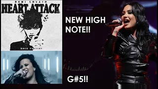 DEMI LOVATO - NEW SUSTAINED G#5 BELT! (Heart Attack - Rock Version 2023)