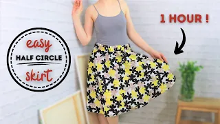 SUPER EASY circle skirt - NO zippers, NO fuss, NO π formula - just EASY 1 hour SKIRT!