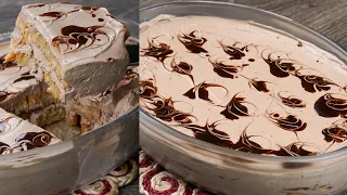 10 Minutes Cold Dessert | No Baking No Oven No Gelatin No Flour | Coffee Rusk Chocolate Dessert