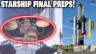 SpaceX destacked S25/B9 for FTS arming, NEW Lunar Starship Raptor Testing revealed...