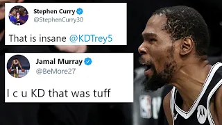 NBA PLAYERS REACT TO KEVIN DURANT VS MILWAUKEE BUCKS IN GAME 7 - KD HISTORIC PERFORMANCE ISNT ENOUGH