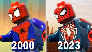 Spider-Man Game Suit Evolution in LEGO