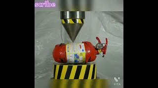 Hydraulic Cone Vs Fire Extinguisher.