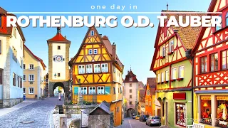 ONE DAY IN ROTHENBURG OB DER TAUBER (GERMANY) | 4K UHD | Take a trip to a thousand years of history!