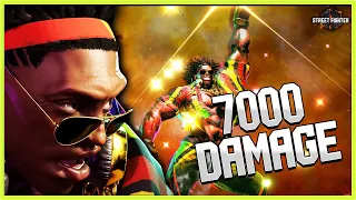 [ SF6 ] 7000 DAMAGE!! Dee Jay Max Critical Art Combo Damage - Street Fighter 6