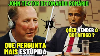 PEGOU FOGO! JOHN TEXTOR DETONA ROMARIO NA CPI