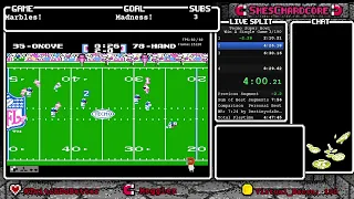 (NES) Tecmo Super Bowl win a game speedrun PB 8:20