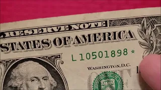 Bill Search: Error Fancy Serial Number Dollar Bill