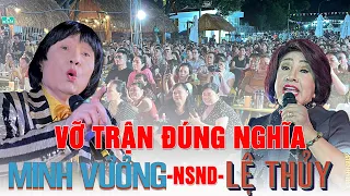 NSND LỆ THỦY và NSND MINH VƯƠNG ngừng tiếng hát, Cả trường quay ùa lên tặng hoa