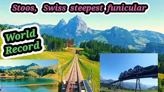 STOOS World's Steepest Funicular 🚂 | Stoos World Record of 110° incline 🎢| Technical marvel | Part 1