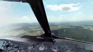 360° cockpit view | SWISS Airbus A320 | Geneva-Zurich