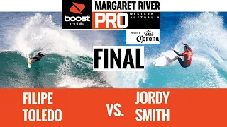 MARGS FINAL Filipe Toledo vs. Jordy Smith! HEAT REPLAY Boost Mobile Margaret River Pro