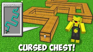 How to GET THIS LONGEST CURSED CHEST WITH A SECRET SWORD in Minecraft ? SUPER CURSED CHEST !