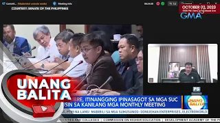 Mali umanong paggamit ng pondo ng dalawang CHED Commissioner, naungkat sa pagdinig ng Senado | UB