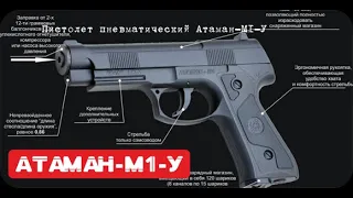 Пистолет пневматический Атаман-М1-У А+А (СО2+РСР)
