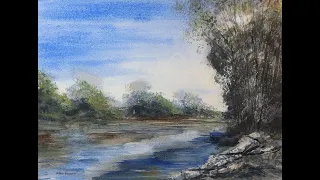 491) Watercolor Landscape Experiments: "They Can't All Be Zingers!" Painting From a Photo