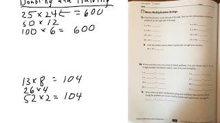 Multiplication Strategies - Halving and Doubling and 5 is Half of 10