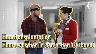 Wie wäscht man sich nach der Haartransplantation die Haare? | 10 Tage die dein Ergebnis beeinflussen