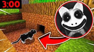 JAK ZOBACZYSZ TEGO KOTA O 3:00 UCIEKAJ W MINECRAFT?! GPLAY & LUMI