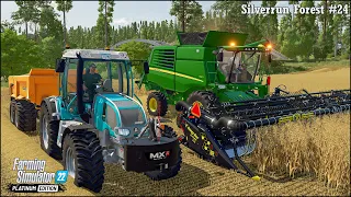Forestry & Farming in Silverrun Forest Ep.24🔹Buying The NEW JOHN DEERE Harvester & HONEY BEE Header