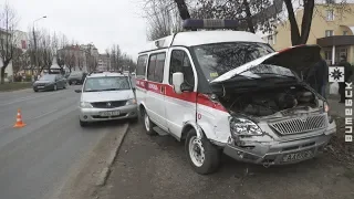 ДТП со скорой в Витебске (12.11.2018)