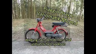 Piaggio Bravo Variomatik Moped | Wartung und jährliche Inspektion
