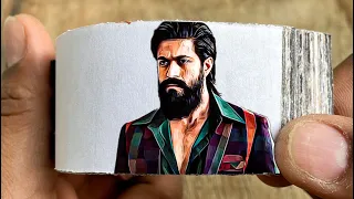 KGF Chapter 2 Movie Flipbook | Rocky Reena Love Scene Flip Book | Yash | Flip Book Artist 2024