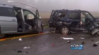 Good Samaritan struck in I-205 hit-and-run