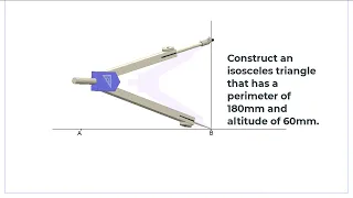Construction of An Isosceles Triangle Given The Perimeter and The Altitude  || Engineering Drawing