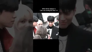 Lisa and Park Bogum adorable interactions at the celine show in Paris