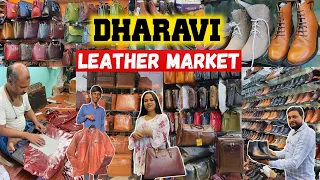 धारावी- Dharavi Leather Craft Market | Leather Bags and Footwear for Women / Men | Bags in Mumbai