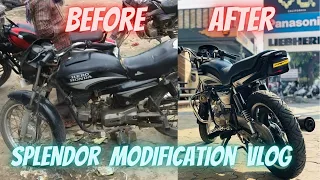 SPLENDOR MODIFICATION VLOG (12) || UTSAV SING VLOGS